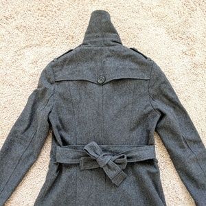 EUC Forever 21 Wool Blend Pea/Trench Coat (Small)